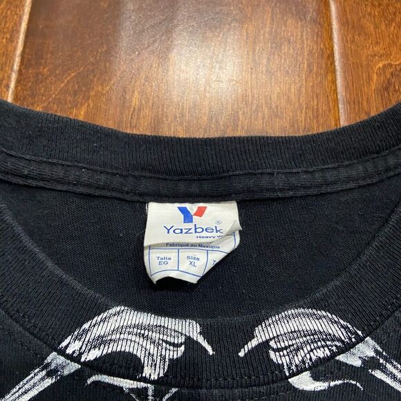 Yazbek Madre Celestial AOP Spanish Pious & Merciful Black Tee Men's Size XL - Picture 6 of 8